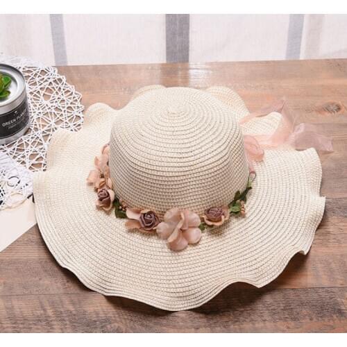 2020 Summer Straw Hat Women Big Wide Brim Beach Hat Sun Hat Foldable Sun Block UV Protection Panama Hat Bone Chapeu Feminino