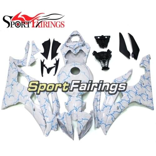 Blue White Full Fairings For Yamaha YZF-R6 YZF600 R6 2008 09 10 11 12 13 14 15 2016 ABS Plastic Motorcycle Fairing Kit