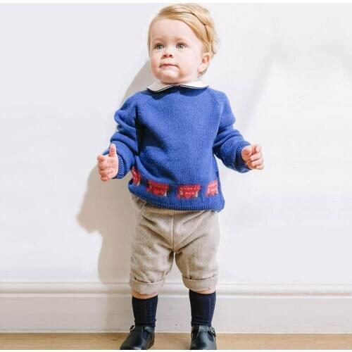 2021 Todder Boys Sweater Top Men Cute Winter Children Pullover Tops Infant Boy Knitted Sweaters Kids Cartoon Knitwear Clothes
