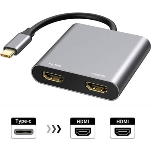 Type-c Hub To Dual Hdmi Pd Usb3.0 Hub Multi-port Docking Station For Mobile Phone Laptop MacBook Samsung Dex Galaxy S10/S9