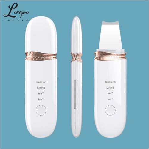 Peeling Shovel Cleaner Ultrasonic Skin Scrubber Blackhead Acne Meter Ultrasonic Peeling Shovel Cleaner Facial Scraper EMS Lifter