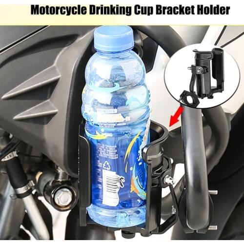 Universal Motorcycle Crash Bar Water Bottle For BMW Harley HONDA Motorbike Guard Drinking Cup Bracket Holder Bike Accessories