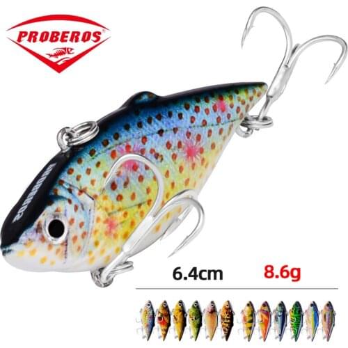Vib Fish Lure Weights 6.4cm/8.6g top Water Layer Fishing Tackle Bass Fishing Saltwater Lures Trolling Lure Crank Bait Wobblers
