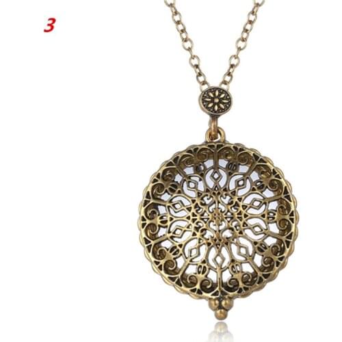 Vintage Chain Magnifying Glass Hot Necklace Pendant Grandma Gift Metal Magnifier