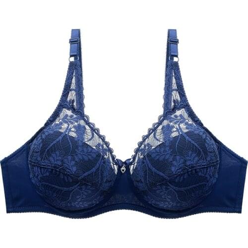 DKERT Women Bras Sexy V-neck Solid Color Chest Pad Lace Breathable Elasticity Comfortable Women Brassiere