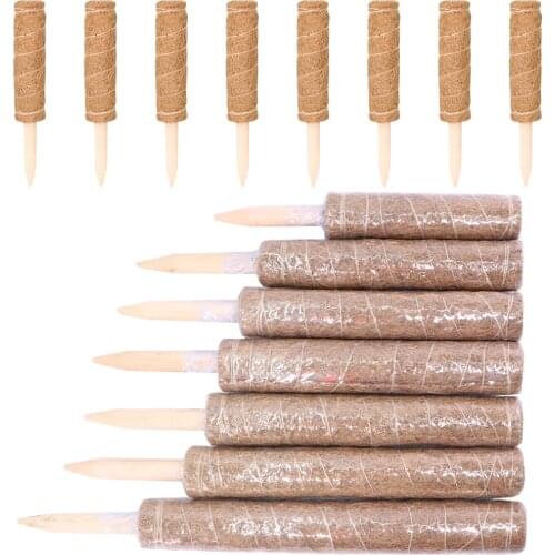 1PC 30-50CM Moss Pole Coco Coir Support Indoor Palm Vine Stick Plant Extension Indoor Creepers Pillar Gardening Accessories