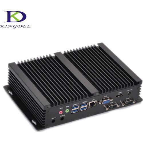 2016 Newest Intel Core i3 5005u Fanless Mini Computer Barebone Industrial PC USB3.0 HDMI+VGA HTPC windows 10, win8, linux