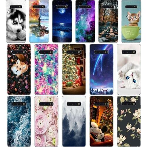 B For Samsung Galaxy S10 Case Silicone TPU Soft Print Back Phone Cover For Samsung S10 Plus GalaxyS10 S 10 S10Plus Case Bag