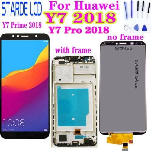 For HUAWEI Y7 Prime 2018 Y7 2018 LCD Display Touch Screen LDN-L21 For Huawei Y7 Pro 2018 LCD Screen LND L22 L21 L29