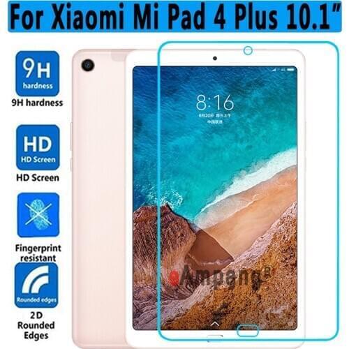 For Xiaomi Mi Pad Mipad 4 Plus 10.1 inch Protective Glass Film 9H Full Coverage Tempered Glass Tablet Screen Protector