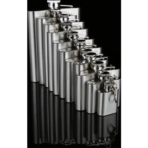 Hip Stainless steel small hip flask Portable portable kettle Stainless steel wine bottle custom hip flask gift for men wiskey