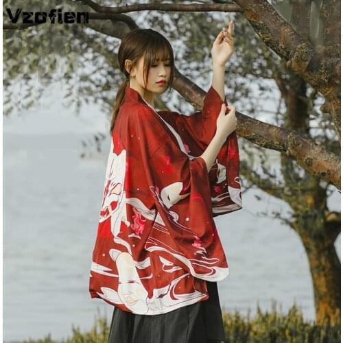 Kimono Cardigan Haori Japanese Traditional Kimono Yukata Loose Harajuku Casual Streetwear Summer Geisha Coat Asian Clothing