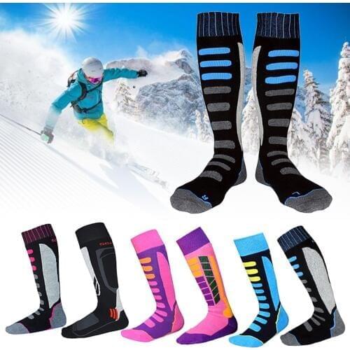Ski Snowboard Socks Hiking Walking Men Women Running Sport Sock Thermal Long Ski Socks EU 27-46 Winter Skiing Socks