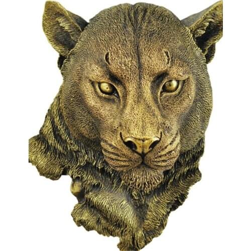 Animal Head Wall decoration Hanging Wall Resin Pendant Wall Ornaments Lion Tiger Bear Wolf Leopard Home Accessories