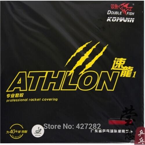 Original Double fish athlon one table tennis rubber pimples in little sticky high elastic sponge loop near table