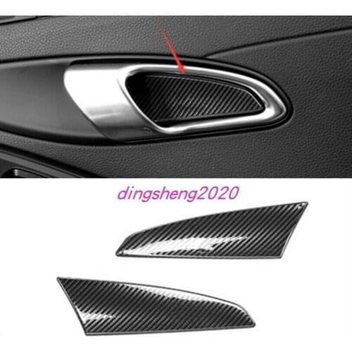 Carbon fiber Door Handle bowl Panel cover For Porsche 718 Boxster Cayman 2016-2020 car modification