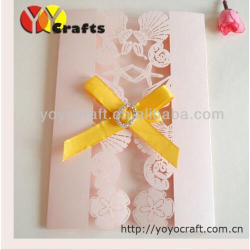 Beach style seashell shape animated invitation card greeting card for special occasion