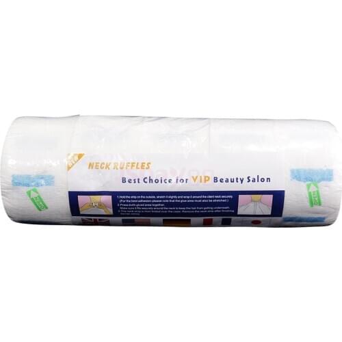 Professional Disposable Blotting Paper Neck Ruffle Roll Paper Strip Tissue Collar for Salon Beauty Barbers Holders