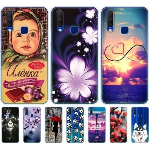 Silicon Case For Vivo Y11 2019 6.35"Painted Soft TPU Back Phone Cover For Vivo Y17 Y15 Y12 Y3 Case VivoY17 Y 17 15 12 3 11 Funda