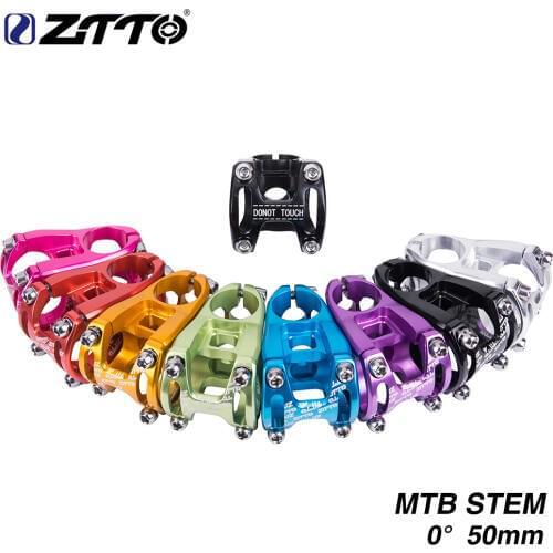ZTTO 31.8mm Bicycle Stem 3D Forged AL6061 Aluminium Downhill Bicycle Stem MTB Cross Country XC AM Enduro 0 degree rise Stems