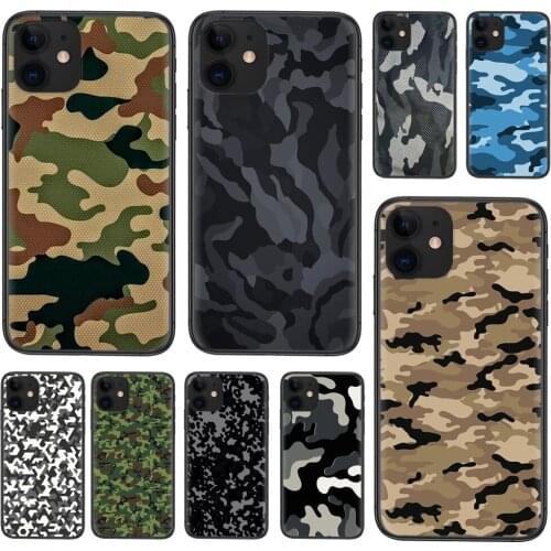 Bright Colo For Huawei Nova 8 se pro y5 y9 Mate 20 30 10 40 Lite Pro plus Camouflage Pattern Camo Army Black Funda Painting