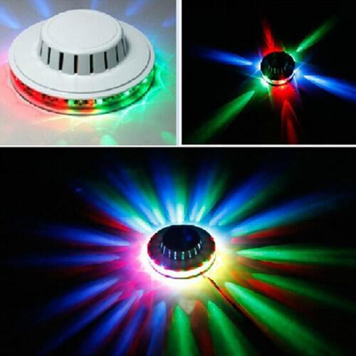 1PC Free Shipping Black/White New Popular Magic Disco DJ Stage Lighting Sunflower 48pcs 5mm LED Lamp RGB Bar Party Effect Light