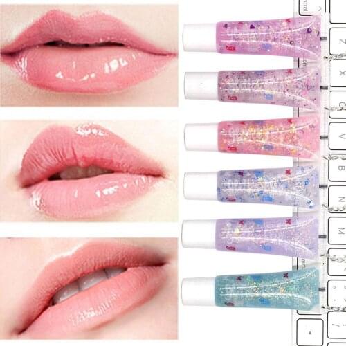 1PC Mini Lip Gloss Heart Love Shaped Lip Plumper Oil Moisturizing Women Lip Gloss Balm Makeup Lip Cosmetics Color Random