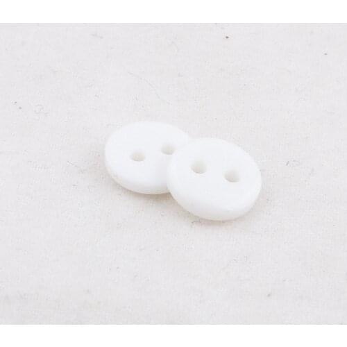1000pcs White Color 9mm Round Shape Resin Buttons Sewing Shirts Button For Scrapbooking