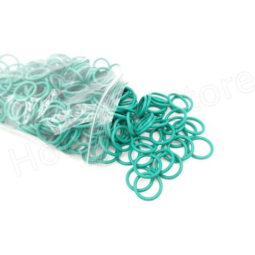 50pcs CS 2.4mm*OD 8-60mm Green Fluorine Rubber O Ring ID 3.2-55.2mm FKM Seal Washer Good Oil Resistance