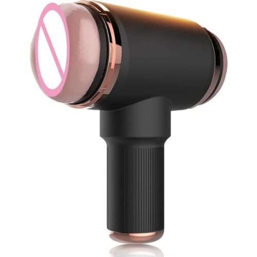 Sex Toy For Men Masturbation Cup Double Faced Vagina Anal Sex Product Groans USB Realistic Vagina Anal Male Masturbator Silicone