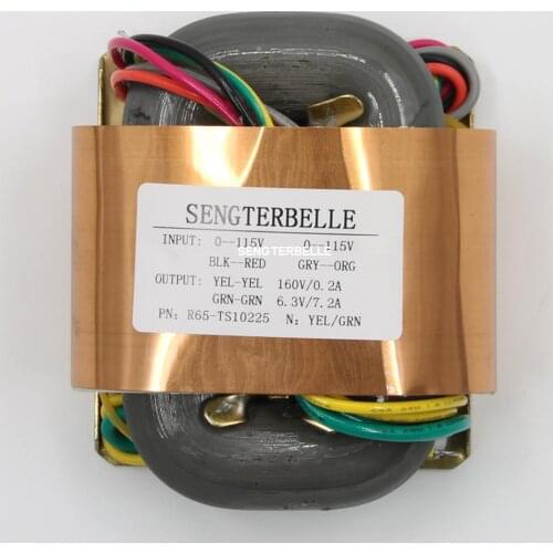 Hifi 80W (80VA) R Core Power Transformer Output: 0-160V +6.3V For Tube Preamplifier