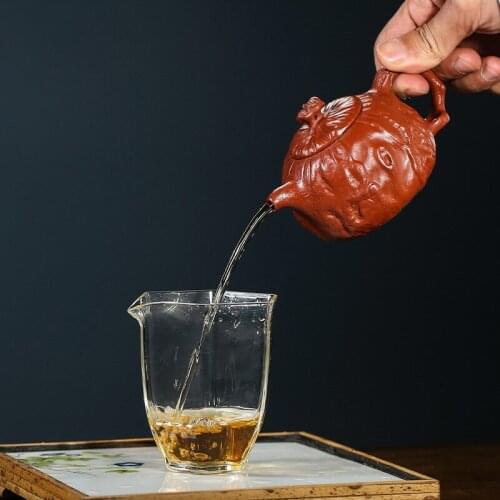 Yixing Teapot Tea Pot filter Xishi Pot Beauties Handmade Purple Clay Teaware customized Gifts Drinkware Set Drink Puer