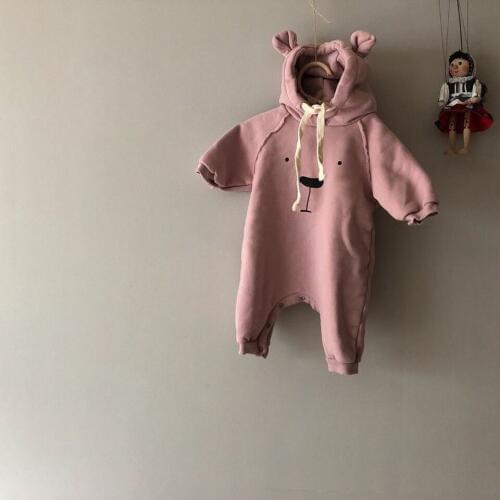 Newborn Baby Onesies High Quality Thickening Cartoon Bunny Ears Jumpsuit for Girl Boys Clothing New Arrival Infant Kids Overalls