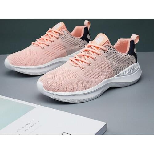 Casual Womens Sports Shoes Breathable Summer Sneakers for Woman 2021 Ladies Fashion Shoes Lace Up Woman Vulcanize Shoes