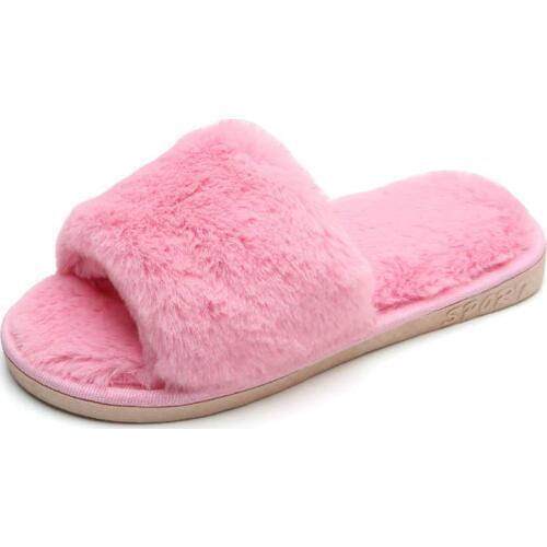 Lovely Women Flip Flop Home Floor Soft Stripe Slippers Female Shoes Girls 2018 New Winter Spring Warm Shoes