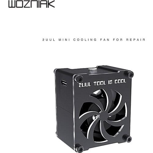 2uul mini fan 5V type-C connected to the power supply without battery for mobile phone motherboard repair welding smoke exhaust