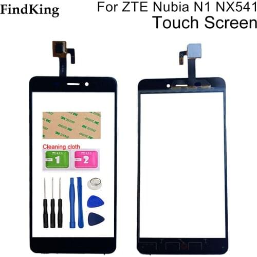 Mobile Phone Touch Screen For ZTE Nubia N1 NX541J Touch Screen Digitizer Glass Panel Sensor Tools Adhesive