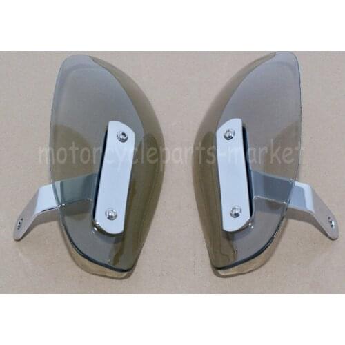 Custom Smoke Universal Motorcycle Parts Hand Guard Cold Wind Deflector Shield 8mm 10mm For Harley Chopper Cruiser Touring