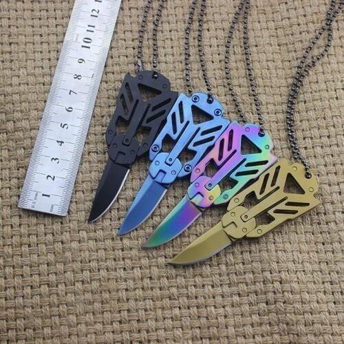 Stainless Steel Transformer Folding Knife Survival Safety Self-defense Knives Multifunction Tactical Utility Gag Practical Jokes
