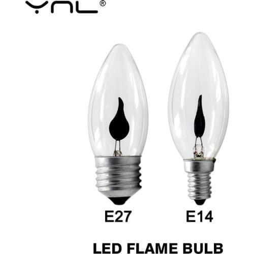 LED Flame Effect Bulb E27 E14 LED Candle Light Edison Bulb Fire Lamp Flickering Lighting Vintage 220V Ampoule LED For Home Decor