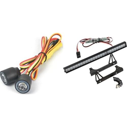 Universal Angel Eye Colorful LED Lights Headlight with 147MM Bright 50 LED Multicolor Lights Bar