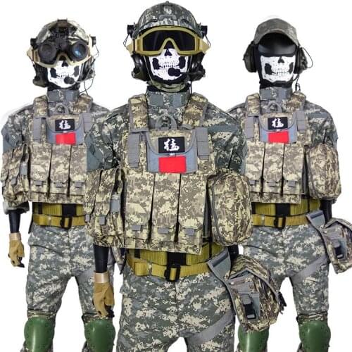 Military tactics clothes soldiers camouflage summer mens soft play gun equipment combat uniforms