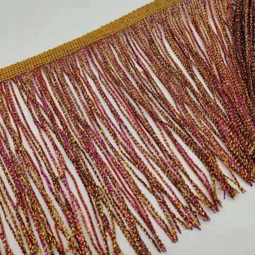 10 yards 15cm Wide Fringe Lace Tassel Nylon Bright Fringe Trim Ribbon Sew Latin Dress Stage Garment Curtain DIY Accessorie