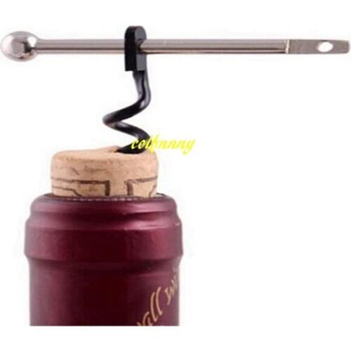 100pcs/lot Fast shipping Multifunctional Mini Cork Screw Red Wine Bottle Opener Keychain Bottle Opener