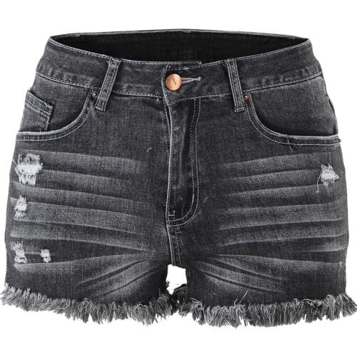 2021 Women Jeans Summer Fashion Sexy High Waist Denim Shorts Women Fringe Frayed Ripped Jeans Lady Hot Pants Womens Clothing
