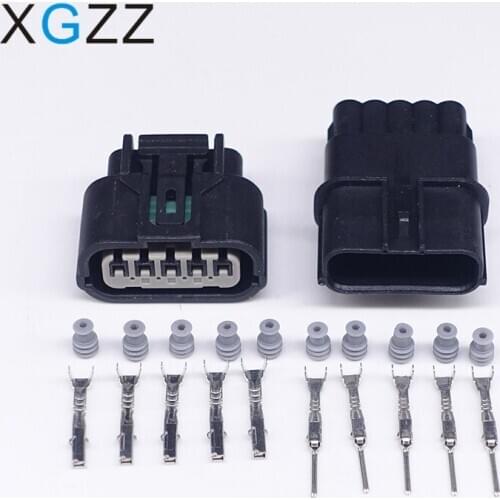 5 Sets 5 Pin 6189-1081 Female Male 1.2mm Auto Waterproof Connector Plug Auto Oxygen Sensor Plug For Sumitomo Truck
