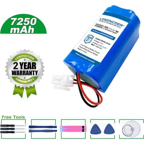 7250mAh For Ilife V7s V7s Pro A4 A4s A6 Robotic for Ecovacs V7s Plus CEN540 CR130 546 550 640 663 665 CEN546 CR130 CEN550 CEN663