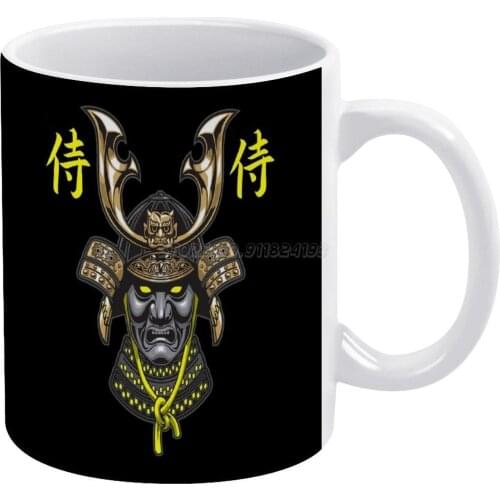 White Mug White Ceramic Tea Cup Birthday Gift Milk Cups and Mugs Bushido Japan Japanese Martial Arts Warrior Karate Honor Judo