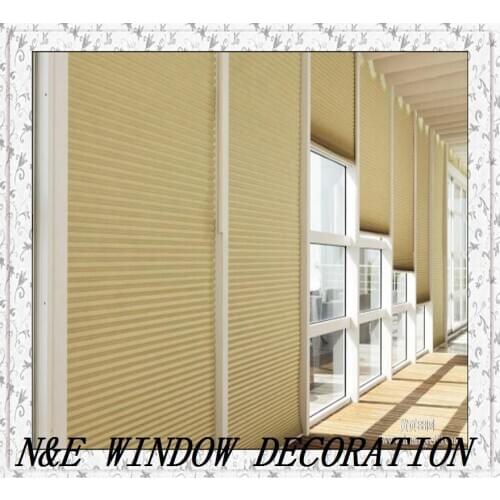Free shipping customized size high- quality honeycomb blinds window blinds 100% blackout roller blinds