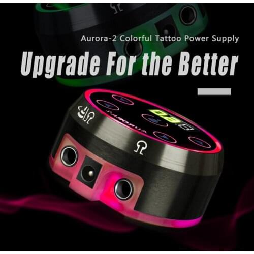 Tattoo Pen Power Auroras 2 Tattoo Power Supply Upgrade Digital LCD Power Supply With Power Adaptor Led Touchpad Tattoo Supplies